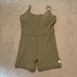 Vuori Olive Green Romper Jumpsuit